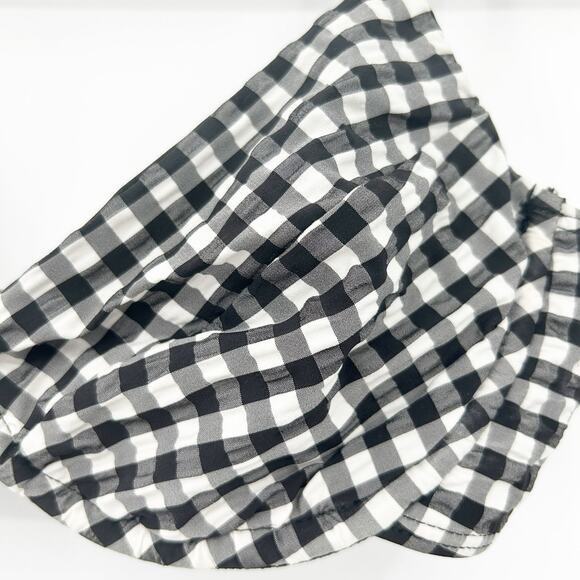 VYB Vicious Young Babes Beach Summer Plaid Underwire‎ Swim Bikini Top Size L - Picture 2 of 7